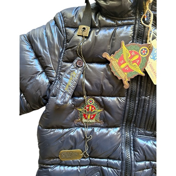 Very Extreme Weather Vintage Parka Womens Euro 2 Black WIGGY Lofty Insulated NWT - Picture 7 of 16